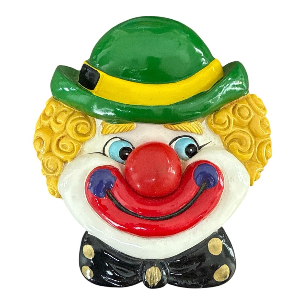 Vintage Animated Clown Face Musical Doorbell – Light-Up Nose, Plays Music